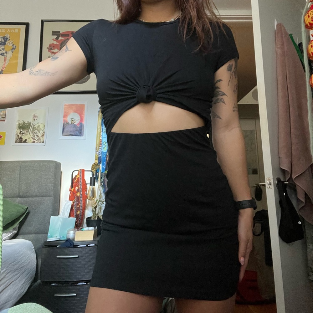 Black mini dress!